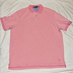Daniel Cremieux Pink Striped Polo Shirt